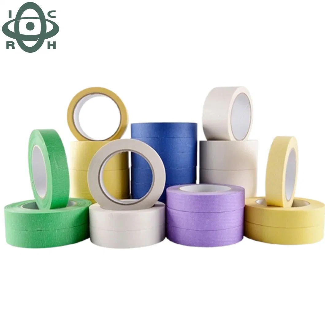 Temperature Resistant Auto Painting Car No Residue Automotive Crepe Paper Masking Tape