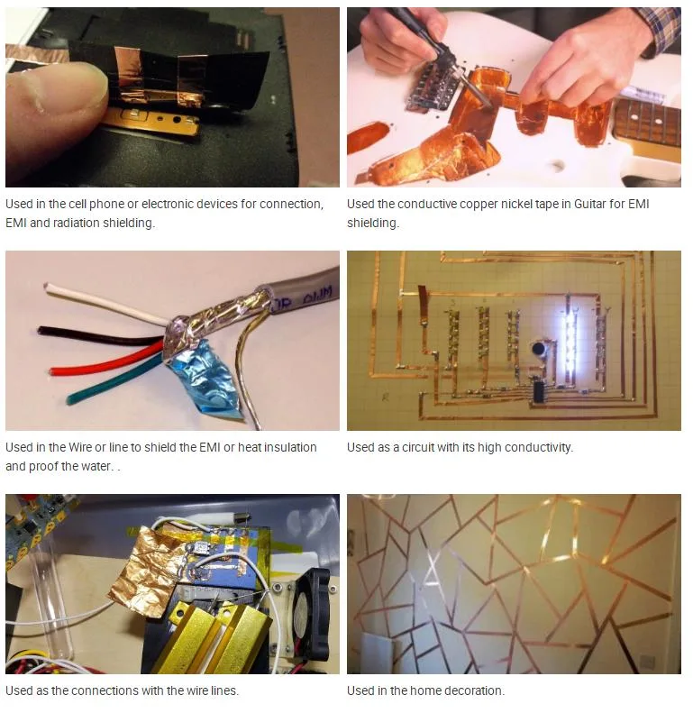 Grounding Copper Foil Conductive Tape for EMI Shielding Crafts Electricity Repair