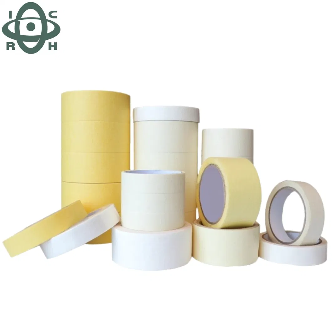 Temperature Resistant Auto Painting Car No Residue Automotive Crepe Paper Masking Tape