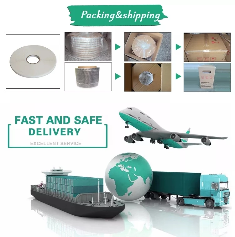 PE Film Resealable Bag Sealing Tape Acrylic Double Sided Film Antistatic Bag Sealing Tape