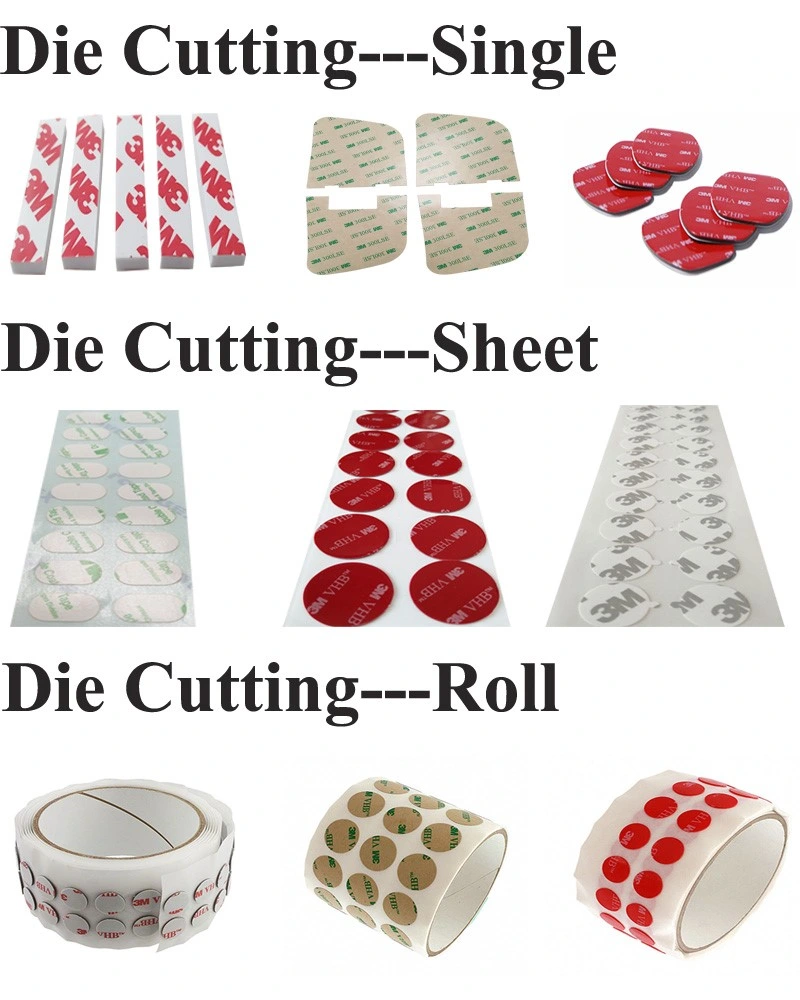 Die Cutting Transparent Double Sided 1mm Thick Foam Tape Double Sided Self Adhesive Foam Tape